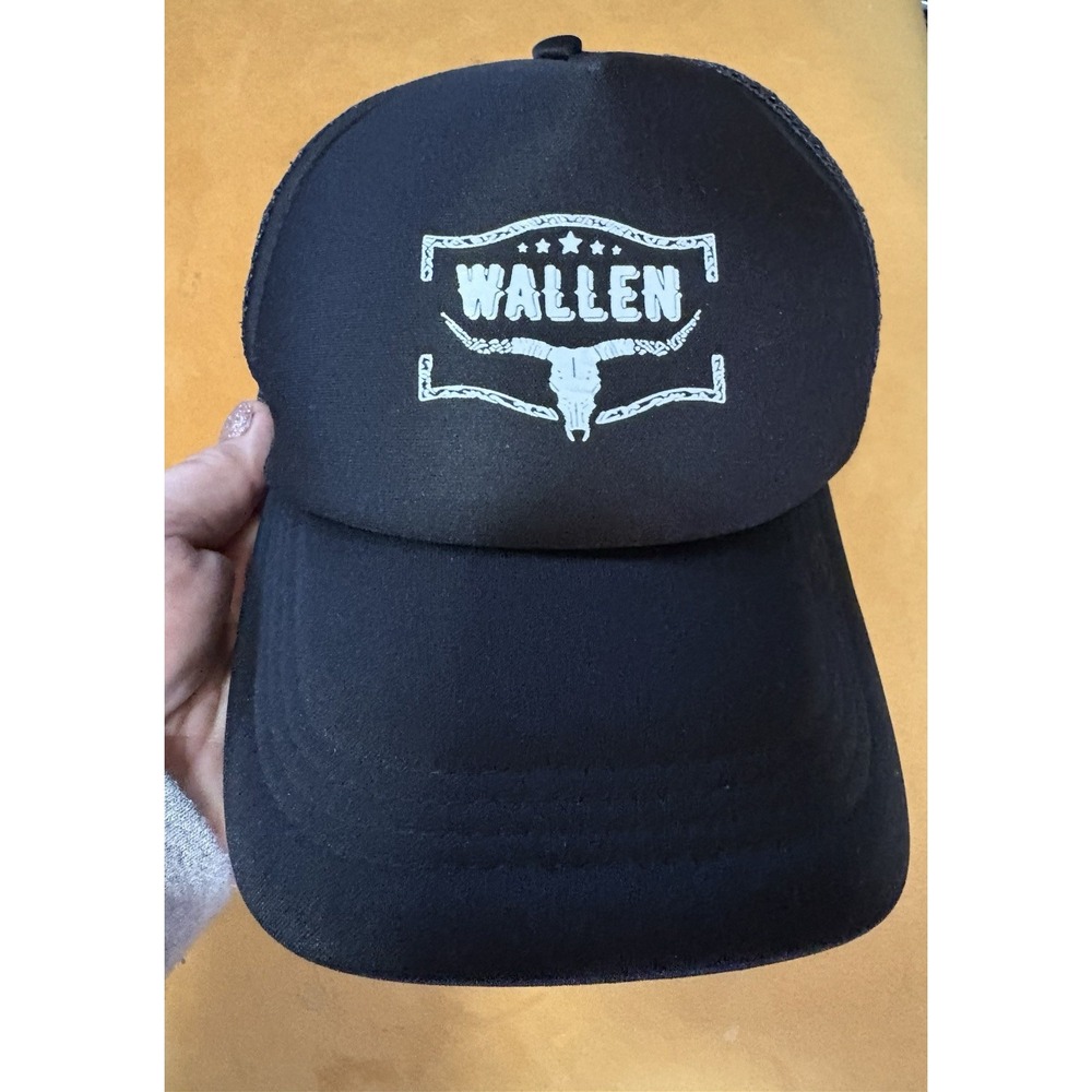 Wallen Trucker Baseball Hat Mesh Adjustable Texas One Size Black